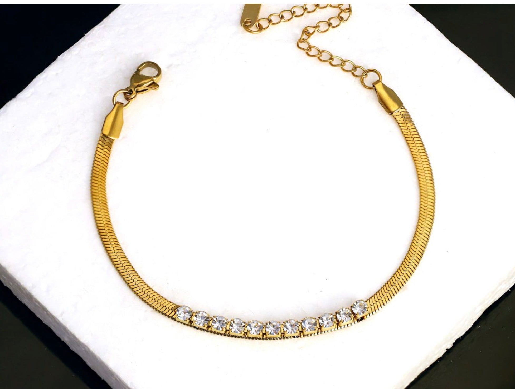 22K Gold Plated Stainless Steel Bracelet